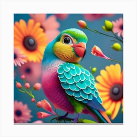 Colorful Parrot Canvas Print