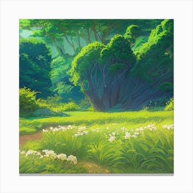 Green Forest 1 Canvas Print