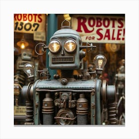 Robots For Sale 2 Canvas Print