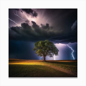 Lightning Tree 17 Canvas Print