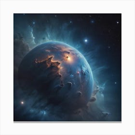 Space Planet Canvas Print