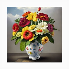 Flowers In A Vase 14 Canvas Print