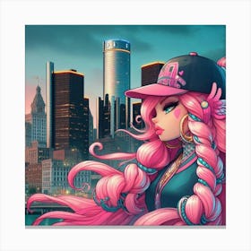 Detroit Girl 1 Canvas Print