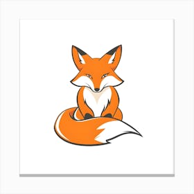 Fox Logo 2 Canvas Print