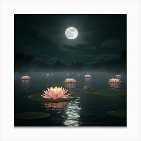 Water Lilies 1 Canvas Print