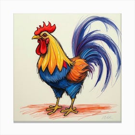 Rooster 26 Canvas Print