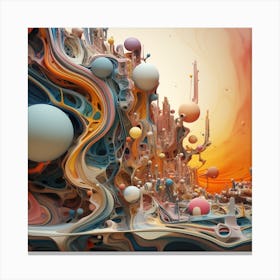 Abstract City Canvas Print