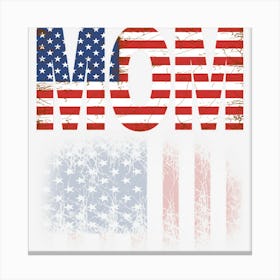 Mom Us Flag Canvas Print