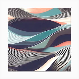 Abstract - Lines Canvas Print