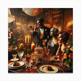 Gatsby Party Canvas Print