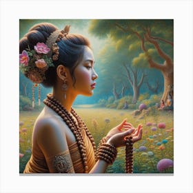 Thai Woman Canvas Print