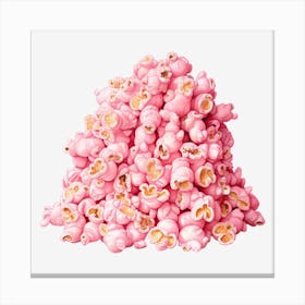Pink Popcorn 6 Canvas Print
