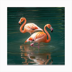 Flamingos 3 Canvas Print