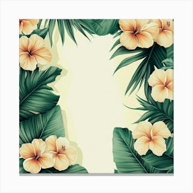 Tropical Background Art Canvas Print