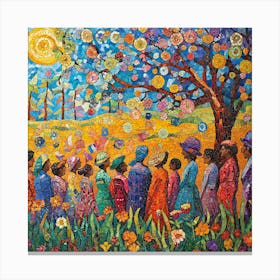 Women In The Garden Canvas Print