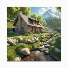 House In The Mountains 9 Canvas Print