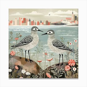 Bird In Nature Grey Plover 2 Canvas Print