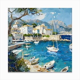 Marina Bay Mallorca Canvas Print