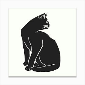 Black Cat Canvas Print