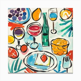 Summer Wine Matisse Style 12 Canvas Print