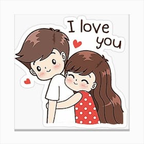 I Love You Canvas Print