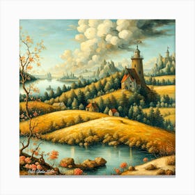 The Tower by Peter Ghetu 2024 Canvas Print