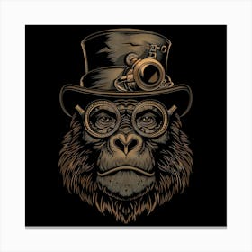 Steampunk Gorilla 2 Canvas Print