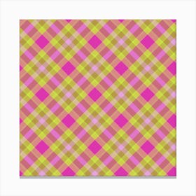 Plaid Fabric 122 Canvas Print