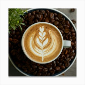 Coffee Latte Art 35 Canvas Print