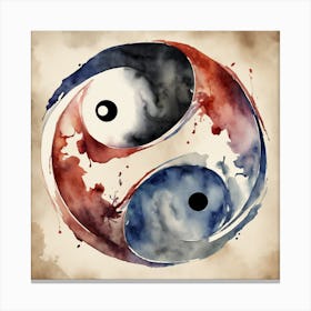 Yin Yang Symbol Canvas Print