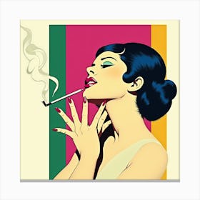 Cigarette Girl Canvas Print