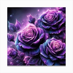 Purple Roses 41 Canvas Print