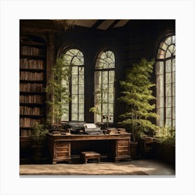 An old Library Canvas Print