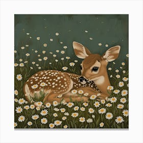 Fawn Fairycore Painting 5 Canvas Print