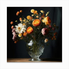 Flowers In A Vase 10 Canvas Print