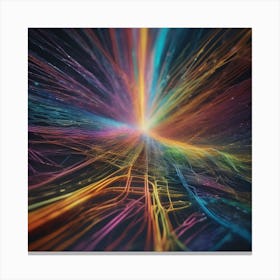 Abstract Colorful Space Background Canvas Print