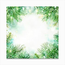 A Watercolour Style Depiction Of A Festive Environment Weaving Together Elements Of Magic And Celeb (5) 1 Canvas Print