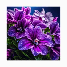 Purple Flowers 5 Canvas Print