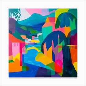 Abstract Travel Collection San Pedro Sula Honduras 3 Canvas Print