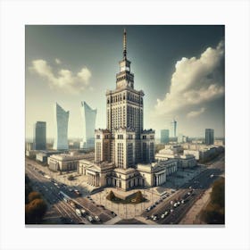 Warsaw City Hall Canvas Print