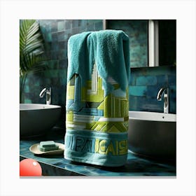 Towel design Urban oasis Canvas Print