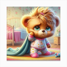 Sad Teddy Bear 1 Canvas Print