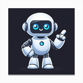 Cute Robot Canvas Print