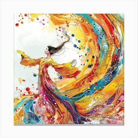 Chinese Dancer Canvas Print