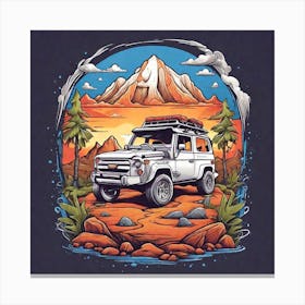 Jeep car Canvas Print