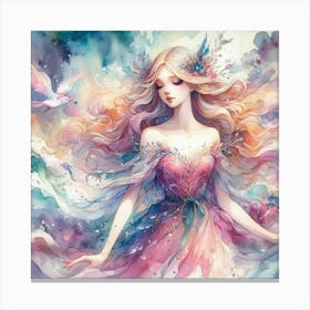 Fairy Painting Canvas Print