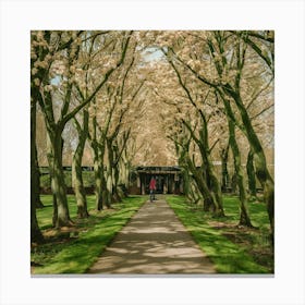 Keukenhof Gardens Netherlands Vintage Botanical 10 Canvas Print