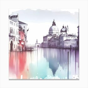 Watercolor Venice Canvas Print