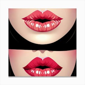 Red Lips 1 Canvas Print