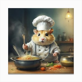 Chef Hamster 5 Canvas Print